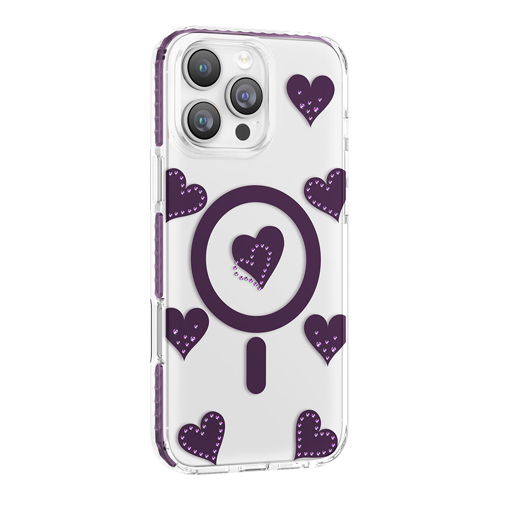 iPhone 16 Pro Max Kılıf M-Safe Şarj Özellikli Zore Paris Elvo Sert PC Kılıf