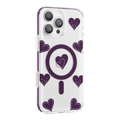 iPhone 16 Pro Max Kılıf M-Safe Şarj Özellikli Zore Paris Elvo Sert PC Kılıf
