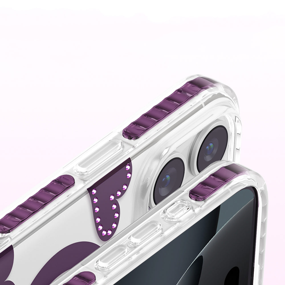 iPhone 16 Pro Max Kılıf M-Safe Şarj Özellikli Zore Paris Elvo Sert PC Kılıf