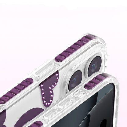 iPhone 16 Pro Max Kılıf M-Safe Şarj Özellikli Zore Paris Elvo Sert PC Kılıf