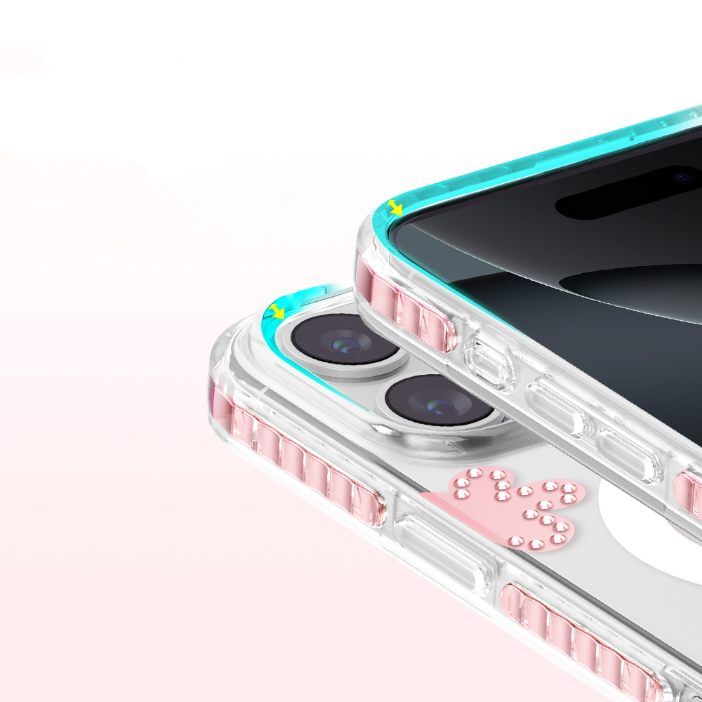 iPhone 16 Pro Max Kılıf M-Safe Şarj Özellikli Zore Paris Elvo Sert PC Kılıf
