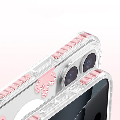 iPhone 16 Pro Max Kılıf M-Safe Şarj Özellikli Zore Paris Elvo Sert PC Kılıf