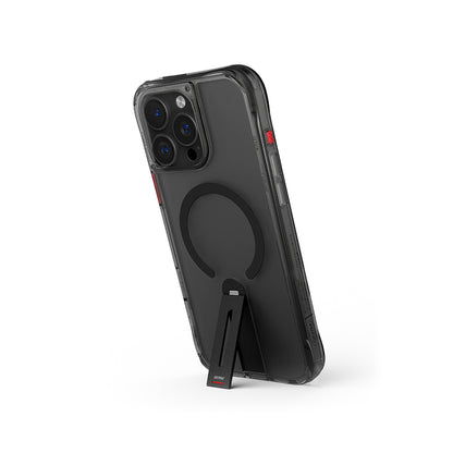 iPhone 16 Pro Max Kılıf M-safe Şarj Özellikli 360 Derece Dönebilen Standlı Skinarma Helix Kılıf