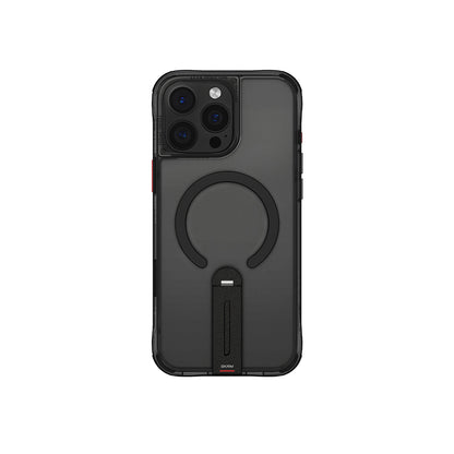 iPhone 16 Pro Max Kılıf M-safe Şarj Özellikli 360 Derece Dönebilen Standlı Skinarma Helix Kılıf