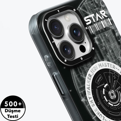 iPhone 16 Pro Max Kılıf M-safe Şarj Özellikli Airbagli Hologram Tasarımlı Youngkit Interstellar Serisi Kılıf