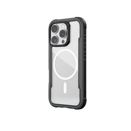 iPhone 16 Pro Max Kılıf M-safe Şarj Özellikli Airbagli Raptic Shield Serisi Şeffaf Arka Yüzey Kılıf