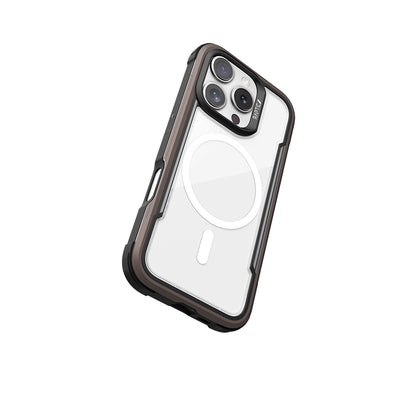 iPhone 16 Pro Max Kılıf M-safe Şarj Özellikli Airbagli Raptic Shield Serisi Şeffaf Arka Yüzey Kılıf