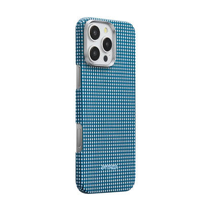 iPhone 16 Pro Max Kılıf M-safe Şarj Özellikli Aramid Fiber Pitaka Ultra-Slim Classic Serisi Ocean Blue Kılıf