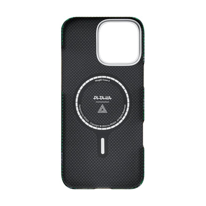 iPhone 16 Pro Max Kılıf M-safe Şarj Özellikli Aramid Fiber Re-TROS Tasarımlı Pitaka Tactile Woven Rebuilding Serisi Kılıf