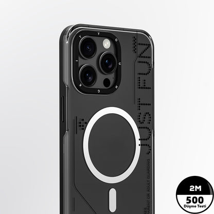 iPhone 16 Pro Max Kılıf M-safe Şarj Özellikli Çıkarılabilir Arka Yüzeyli Youngkit Mecha Kılıf