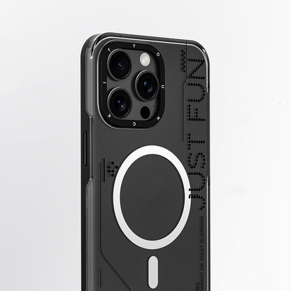 iPhone 16 Pro Max Kılıf M-safe Şarj Özellikli Çıkarılabilir Arka Yüzeyli Youngkit Mecha Kılıf