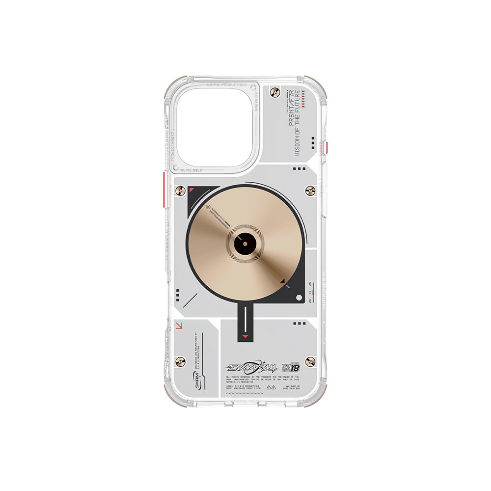 iPhone 16 Pro Max Kılıf M-safe Şarj Özellikli Disk Desenli Airbag Tasarımlı Skinarma Nova Kılıf