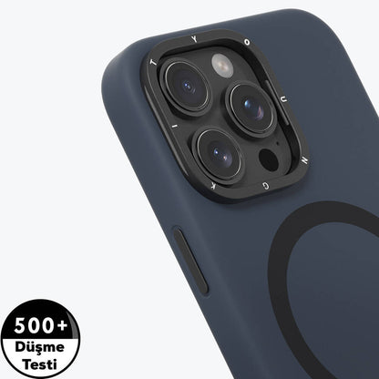 iPhone 16 Pro Max Kılıf M-safe Şarj Özellikli Kamera Standlı Youngkit Bitty Cream Kılıf