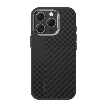 iPhone 16 Pro Max Kılıf M-safe Şarj Özellikli Karbon Fiber Benks Montage Hybrid ArmorPro Kevlar Kılıf