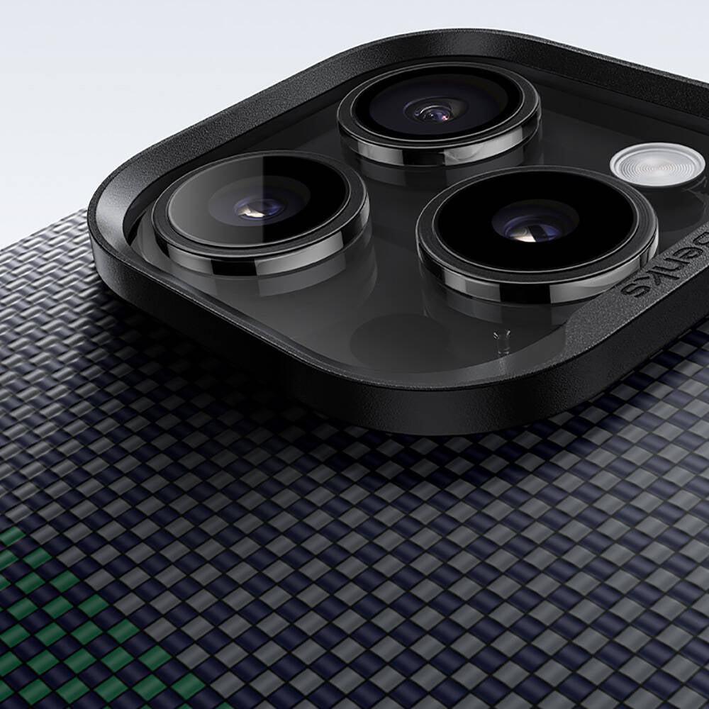 iPhone 16 Pro Max Kılıf M-safe Şarj Özellikli Karbon Fiber Tasarımlı Benks Aurora ArmorAir Kevlar Kılıf