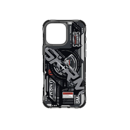 iPhone 16 Pro Max Kılıf M-safe Şarj Özellikli Katmanlı Makine Temalı SkinArma Ekho Kılıf