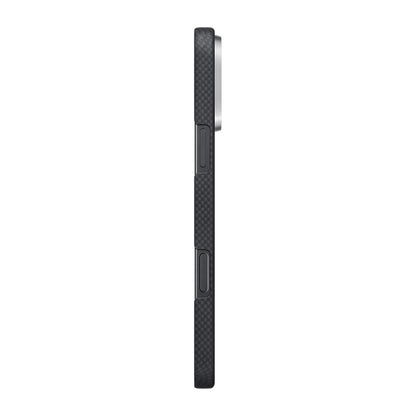 iPhone 16 Pro Max Kılıf M-safe Şarj Özellikli Lumintex Teknolojili Fosforlu Aramid Karbon Fiber Pitaka Tactile Woven Aries Serisi Alien Kılıf
