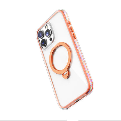 iPhone 16 Pro Max Kılıf M-safe Şarj Özellikli Raptic AirJoy Serisi Boncuk Tasarımlı 360 Derece Dönebilen Standlı Kılıf
