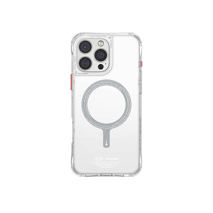 iPhone 16 Pro Max Kılıf M-safe Şarj Özellikli Şeffaf Airbag Tasarımlı Skinarma Saido Kılıf