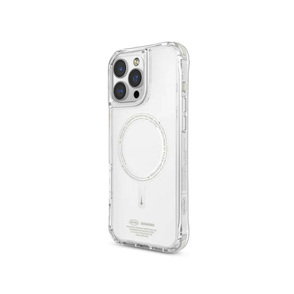 iPhone 16 Pro Max Kılıf M-safe Şarj Özellikli Şeffaf Airbag Tasarımlı Skinarma Saido Nightglow Kılıf
