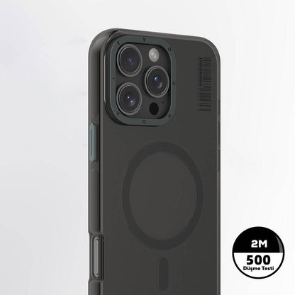 iPhone 16 Pro Max Kılıf M-safe Şarj Özellikli Şeffaf Youngkit Crystal Shield Serisi Kılıf