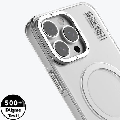 iPhone 16 Pro Max Kılıf M-safe Şarj Özellikli Şeffaf Youngkit Crystal Shield Serisi Kılıf
