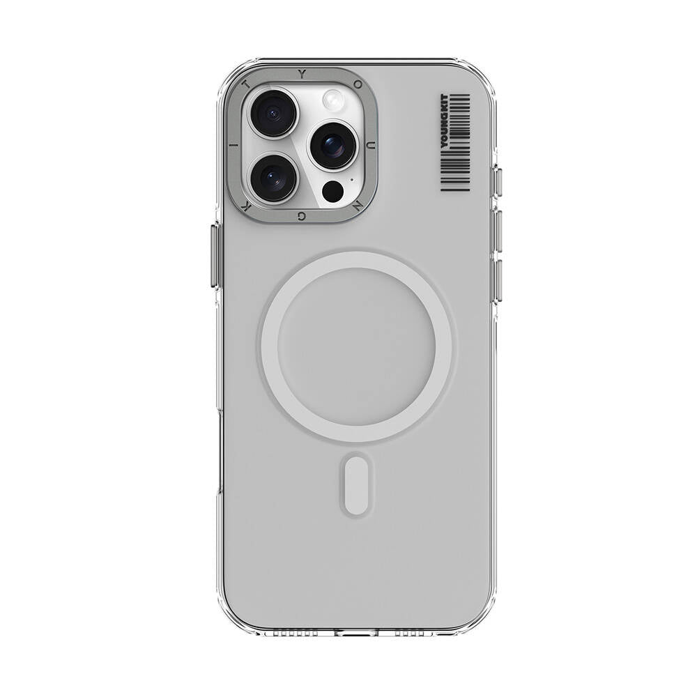 iPhone 16 Pro Max Kılıf M-safe Şarj Özellikli Şeffaf Youngkit Crystal Shield Serisi Kılıf