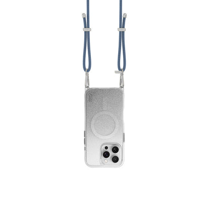 iPhone 16 Pro Max Kılıf M-safe Şarj Özellikli Simli Arka Yüzey Askı Aparatlı Coehl Lumino Kılıf