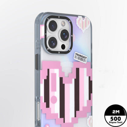 iPhone 16 Pro Max Kılıf M-safe Şarj Özellikli Youngkit Love Serisi Kılıf