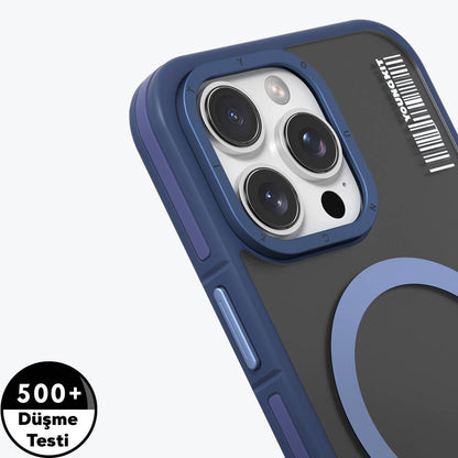 iPhone 16 Pro Max Kılıf M-safe Şarj Özellikli Youngkit Rock Sand Serisi Kılıf