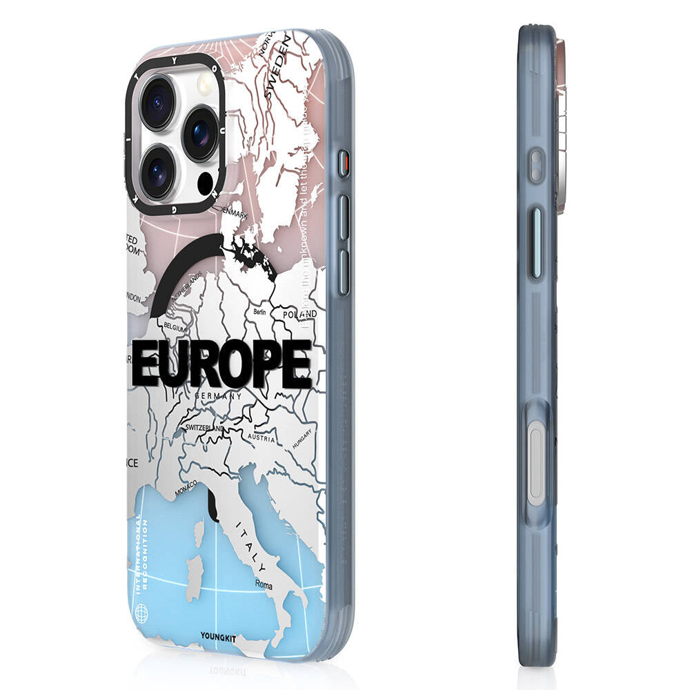 iPhone 16 Pro Max Kılıf M-safe Şarj Özellikli Youngkit Universal Serisi Kılıf