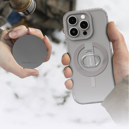 iPhone 16 Pro Max Kılıf M-safe Şarj Özellikli Yüzük Standlı Amazingthing Titan Pro Serisi Kılıf