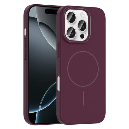 iPhone 16 Pro Max Kılıf M-safe Şarj Özellikli Zore Ruby Sert Kılıf