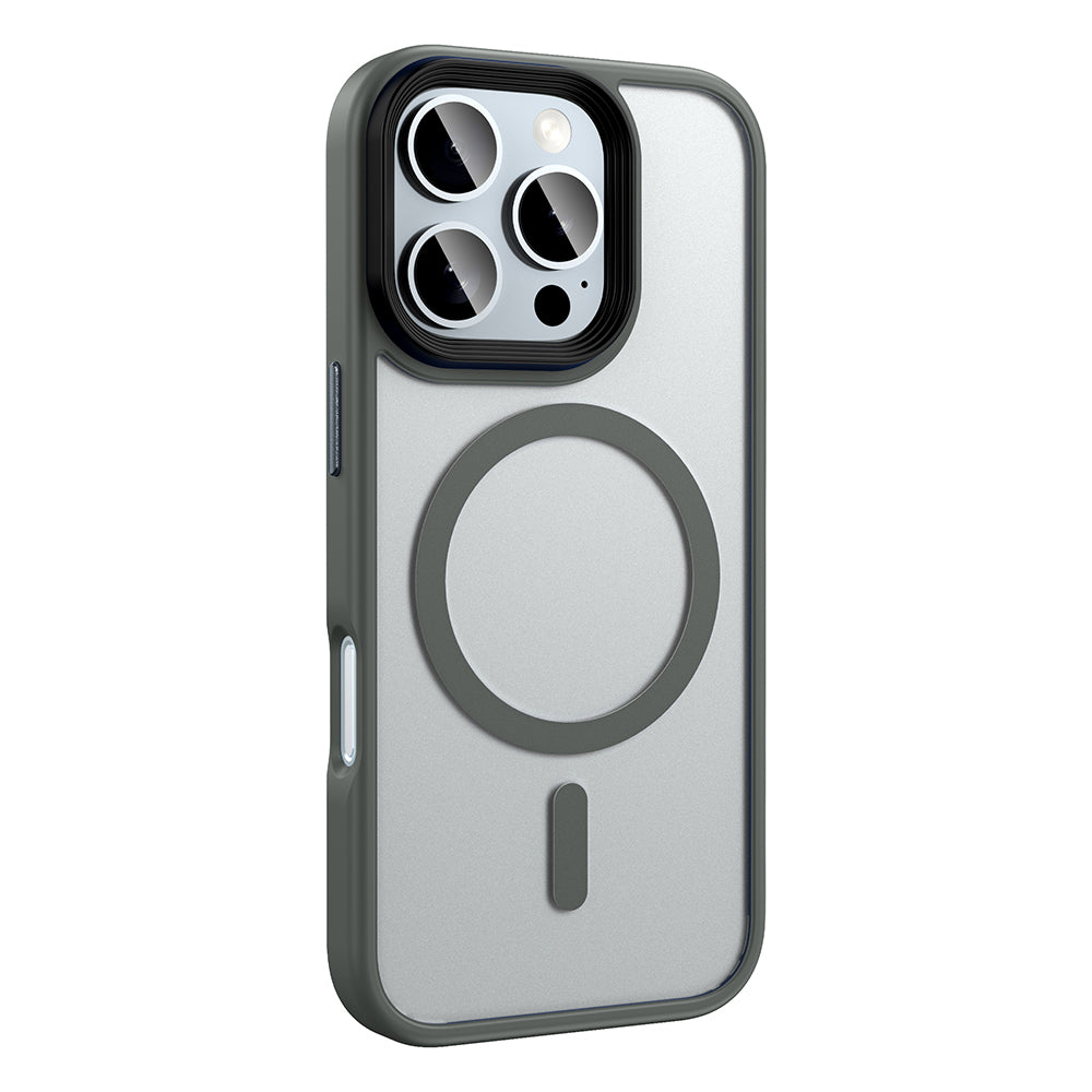 iPhone 16 Pro Max Kılıf Mat Arka Yüzey Wireless Şarj Özellikli Zore Flet M-safe Kılıf