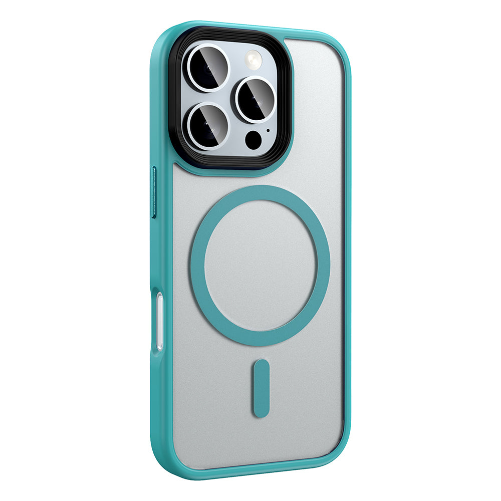 iPhone 16 Pro Max Kılıf Mat Arka Yüzey Wireless Şarj Özellikli Zore Flet M-safe Kılıf