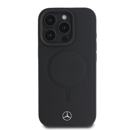 iPhone 16 Pro Max Kılıf Mercedes Benz M-safe Şarj Özellikli Yumuşak Deri orijinal Lisanslı Kılıf