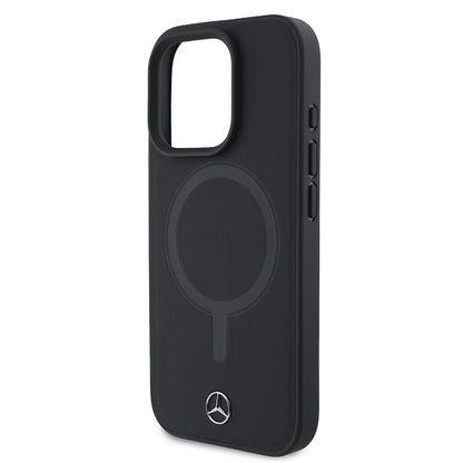 iPhone 16 Pro Max Kılıf Mercedes Benz M-safe Şarj Özellikli Yumuşak Deri orijinal Lisanslı Kılıf
