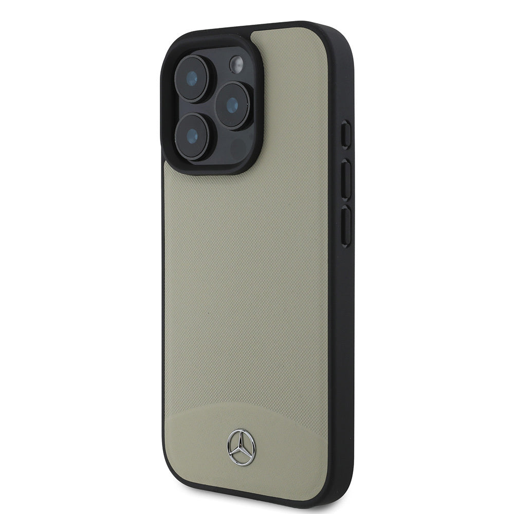 iPhone 16 Pro Max Kılıf Mercedes Benz orijinal Lisanslı M-safe Şarj Özellikli Dokulu ve Düz Deri Kılıf