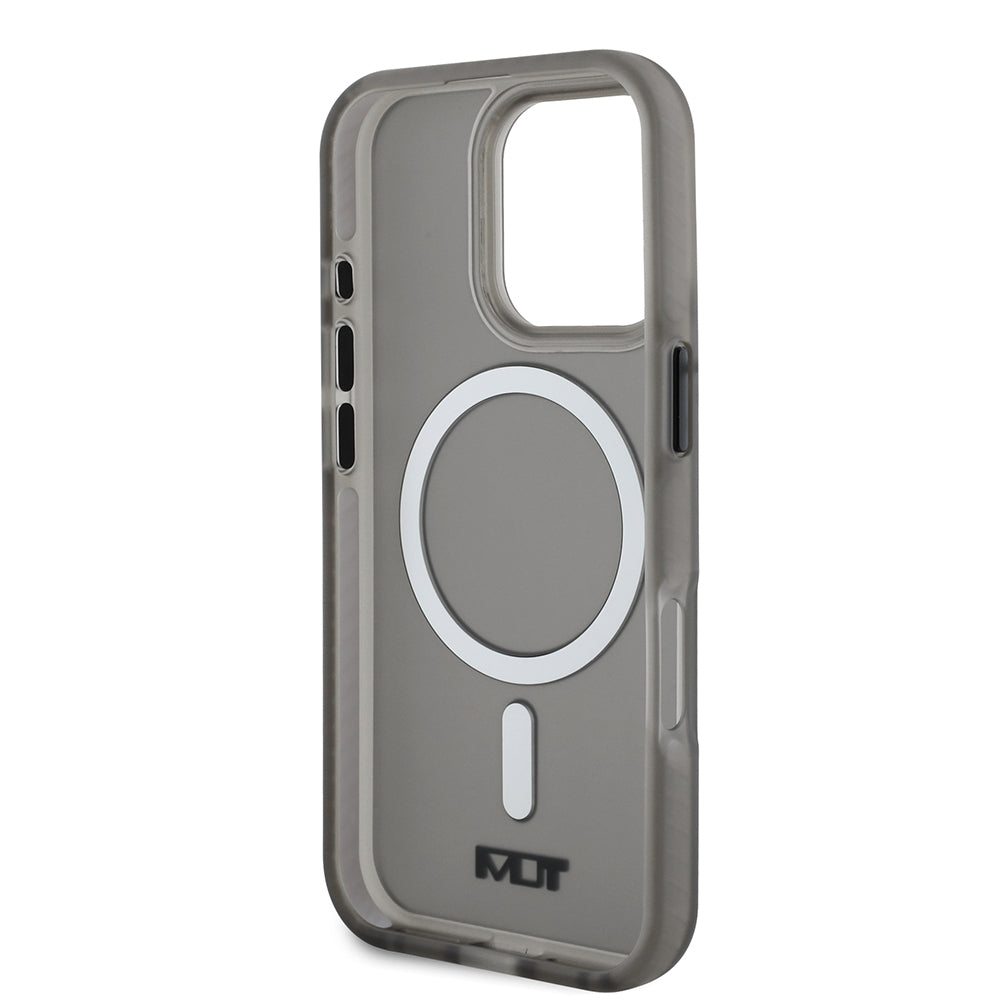 iPhone 16 Pro Max Kılıf TUMI Orijinal Lisanslı M-safe Şarj Özellikli Airbagli Buzlu Transparan Kılıf