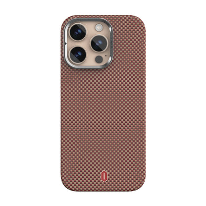 iPhone 16 Pro Max Kılıf Wiwu DCC-208 M-safe Şarj Özellikli Kamera Standlı Aramid Fiber Tasarım Kevlar Kılıf