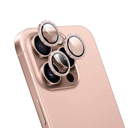 iPhone 16 Pro Max Wiwu LG-006 Diamond Lens Guard Kolay Uygulama Aparatlı Kamera Lens Koruyucu