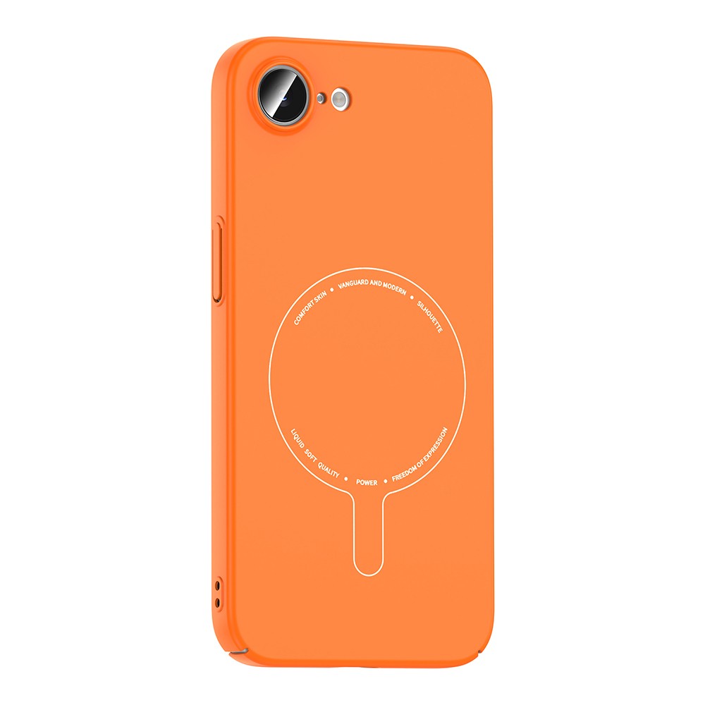 iPhone 16E Kılıf M-Safe Şarj Özellikli Kamera Korumalı Zore Elio Sert PC Kılıf