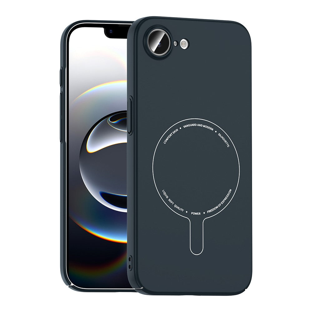 iPhone 16E Kılıf M-Safe Şarj Özellikli Kamera Korumalı Zore Elio Sert PC Kılıf