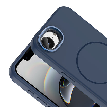 iPhone 16E Kılıf M-Safe Şarj Özellikli Metal Kamera Çerçeveli Zore Edi Silikon Kılıf