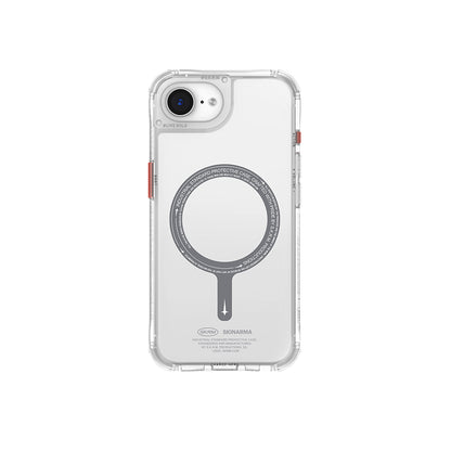 iPhone 16E Kılıf M-safe Şarj Özellikli Şeffaf Airbag Tasarımlı Skinarma Saido Kılıf