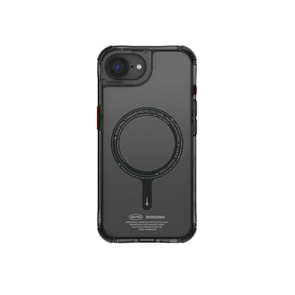 iPhone 16E Kılıf M-safe Şarj Özellikli Şeffaf Airbag Tasarımlı Skinarma Saido Kılıf