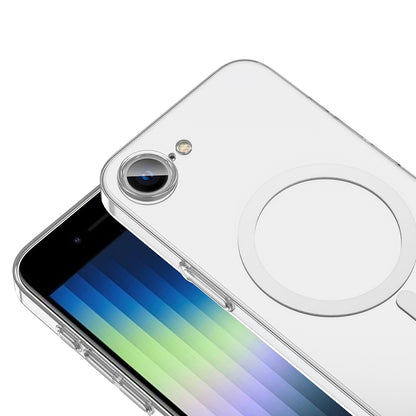 iPhone 16E Kılıf Zore M-safe Şarj Özellikli Şeffaf Kamera Çerçeveli Porto Kılıf