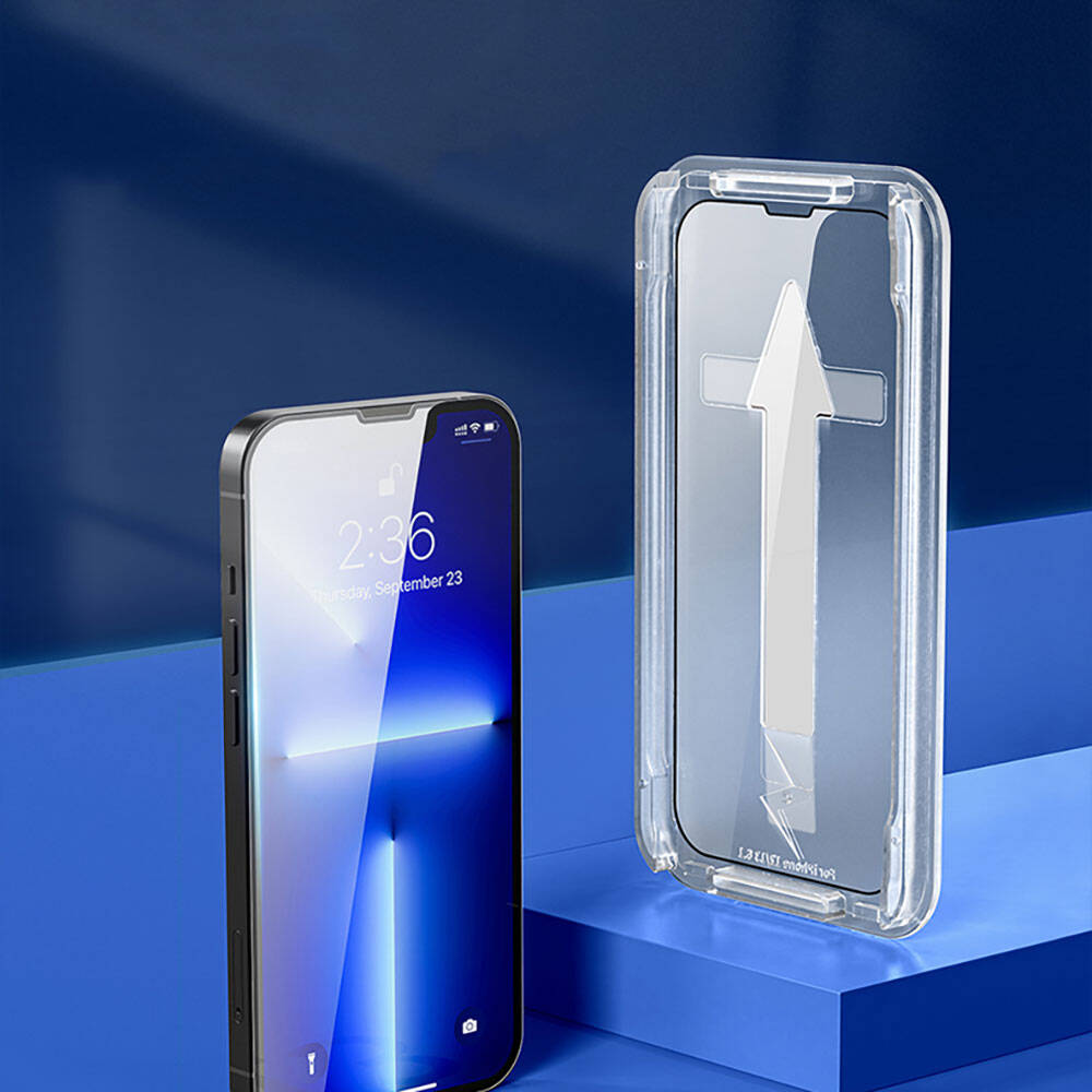 iPhone 16E Recci RSP-A10 HD Temperli Cam Ekran Koruyucu + Kolay Uygulama Aparatlı