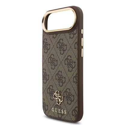 iPhone 17 Air Guess Orijinal Lisanslı 4G ve Yazı Logolu Kılıf + Ekran Koruyucu + Lens Koruyucu 3in1 Aksesuar Seti