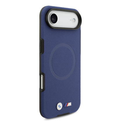 iPhone 17 Air Kılıf BMW Orijinal Lisanslı M-safe Şarj Özellikli Metal Logolu Delikli M Dizayn Deri Kılıf